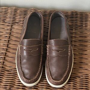 Cole Haan Men's Dark Brown Leather Slip-Ons. Mens sz. 9.5